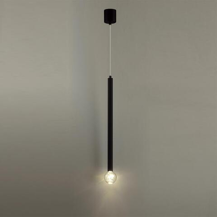 4373/3LA HIGHTECH ODL26 279 светильник черный/хрустальн. стекло/металл IP20 LED 3W 400Лм 3000K 220-240V FIANO
