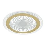 7738/80L MITRA LED SN Светильник металл/акрил/белый/золотой/прозрачный LED 80Вт 3000-6000К D480 IP20 пульт ДУ PROMISE