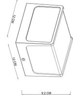 Уличный настенный светильник Arte Lamp LANCIA A6418AL-1BK, 1хLED