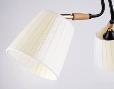 Светильник потолочный TR4731/3 BK/LWD черный/светлое дерево E27/3 max 40W D610*270
