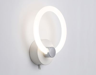 Светильник светодиодный настенный FA3849 WH белый 14W 3000K-6400K 229*188*100