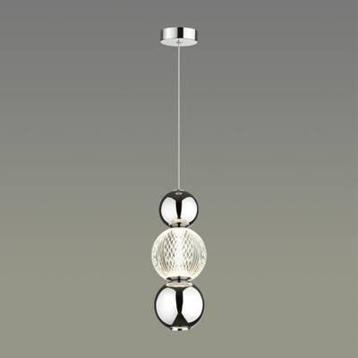 5007/7LA L-VISION ODL23 589 хром/прозрачный/металл/акрил Подвес LED 7W 4000K 300Лм CRYSTAL