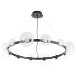 Люстра Crystal Lux BOSQUE SP12 BLACK/TRANSPARENT 0270/312