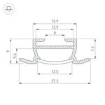 Профиль TK-F-2000 (CT) ANOD (Arlight, Алюминий)