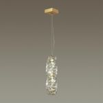 4999/10L HALL ODL23 645 золотой/прозрачный/металл/хрусталь Подвес LED 10W 4000K STRAZA