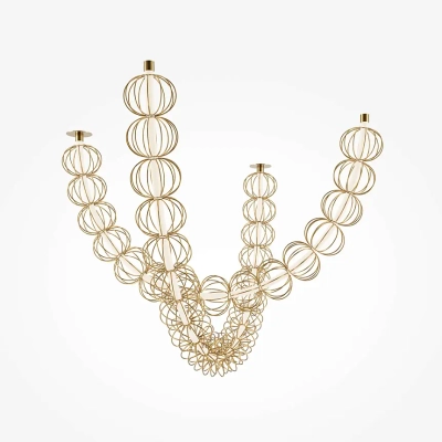 Подвесной светильник Золотая клетка / Golden Cage 3000К 117Вт, MOD216PL-L42G3K. TM Maytoni