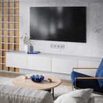 VLS002716 Накладка для розетки TV+RJ45 кат. 6, S70 (серый). (ТМ Maytoni)