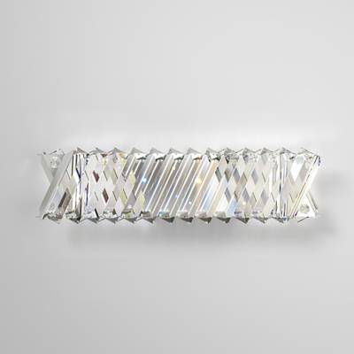 Светодиодный настенный светильник с хрусталем 101005 LED никель хрусталь Strotskis