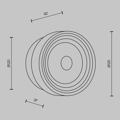 Настенный светильник (бра) Olo 2700-4000К 6Вт MOD493WL-L6BSK2. TM Maytoni