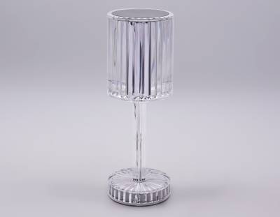 Настольная светодиодная лампа с сенсорным выключателем DE8066 CL прозрачный LED 3000K/4200K/6400K 3W