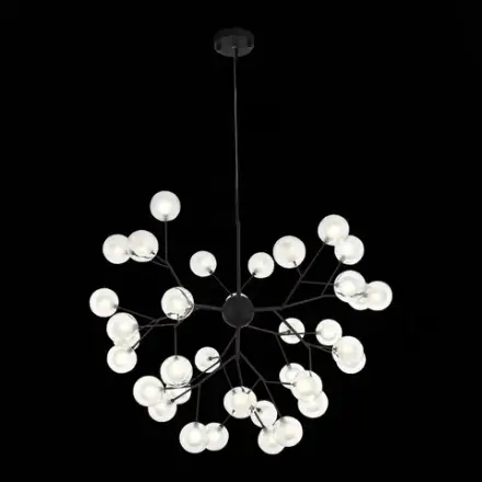 SL376.403.36 Светильник подвесной ST-Luce Черный/Прозрачный, Белый G4 LED 36*2W