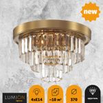 5257/4C CLASSI LN23 179 латунь Люстра потолочная E14 4*40W 220V ZAHA