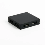 Flat Magnetic Четырёхсторонний соединитель для накладного шинопровода чёрный 85003/00