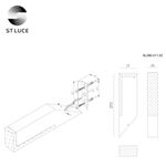 SL096.411.02 Светильник уличный настенный ST-Luce Черный/Белый LED 1*6W 4000K