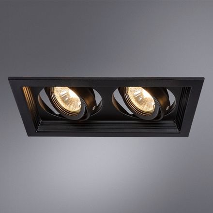 Точечный встраиваемый светильник Arte Lamp CANIS A6661PL-2BK, 2хGU10