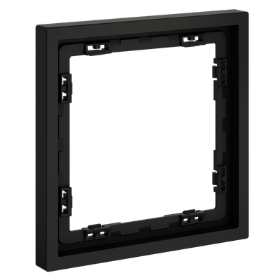 VLS100108 Рамка пластиковая VOLTUM S70 на 1 пост, (черный матовый) (ТМ Maytoni)