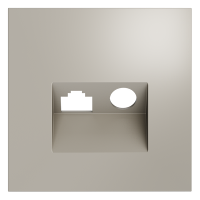 VLS002703 Накладка для розетки TV+RJ45 кат. 6, S70 (кашемир). (ТМ Maytoni)