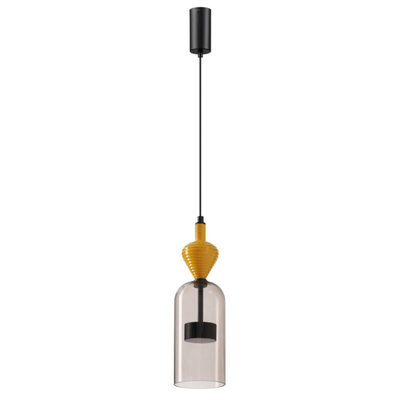 5046/12LB L-VISION ODL24 369 черный/светл.коричневый/металл/стекло/керамика Подвес LED 12W 4000К 1400Лм PALLETA