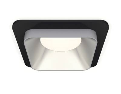 Комплект встраиваемого светильника XC7902003 SBK/SSL черный песок/серебро песок MR16 GU5.3 (C7902, N7703)