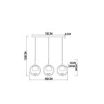 Подвесной светильник Arte lamp CAPRICE A4182SP-3BR, 3хE27