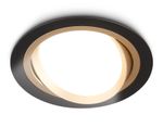 Светильник встраиваемый поворотный точечный TN51914 BK/GD черный/золото GX53 max 12W D115*23