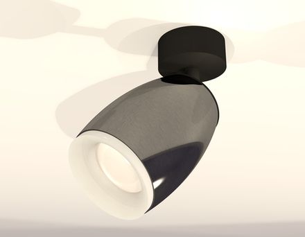 Комплект поворотного светильника XM1123006 DCH/SBK/FR черный хром/черный песок/белый матовый MR16 GU5.3 (A2210, C1123, N7165)