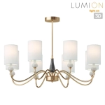 6590/8 CLASSI LN26 056 латунь/мятный зеленый, металл, керамика/текстиль Люстра подвесная E14 8*40W 220V ANRI