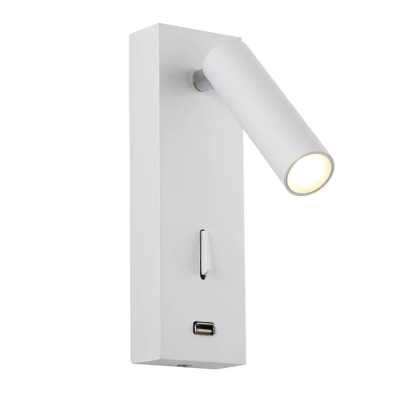 Бра Crystal Lux CLT 210W USB WH 1400/468