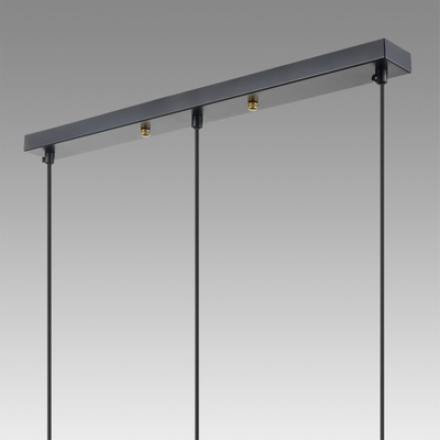 8101/3A COMFI LN26 407 черный/бронза металл/стекло Подвес Е14 3*40W 220V ISHA