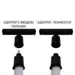 Адаптер с вводом питания Linea Optima Для гибкого неона Loop A492006-1