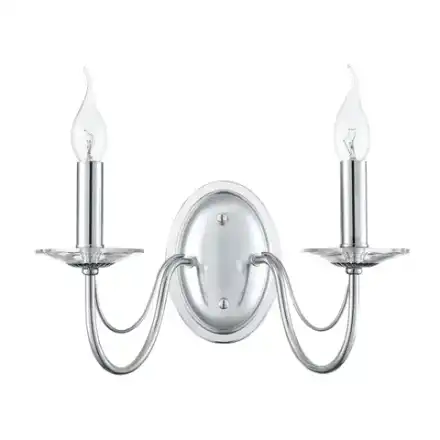 8034/2W CLASSI LN26 металл/стекло, хром/прозрачный Бра E14 2*40W 220V INCANTO