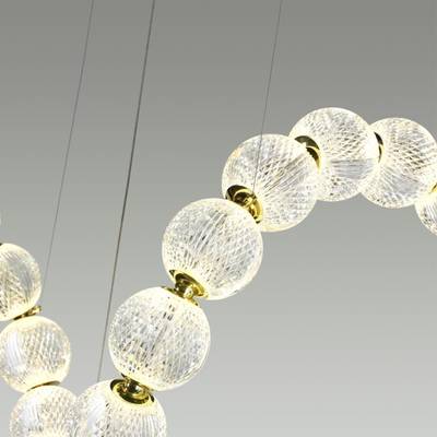 5008/92L L-VISION ODL23 595 золотой/прозрачный/металл/акрил Люстра LED 92W 4000K 4600Лм CRYSTAL