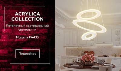 Подвесной светодиодный светильник с пультом FA432 WH белый 160W D470*630 (ПДУ РАДИО 2.4G)