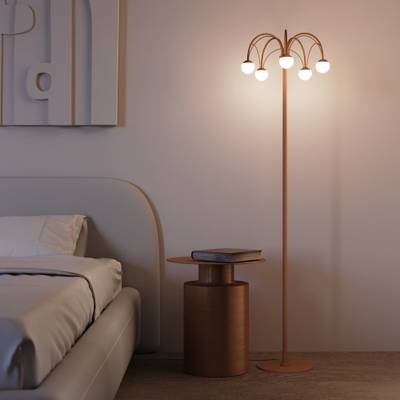 Напольный светодиодный светильник с регулировкой цветовой температуры Ragno 90194 золото