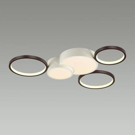 5253/80CL LEDIO LN23 089 белый, черный Люстра потолочная диммир. с ДУ LED 80W 5280Лм 220V NORBERT
