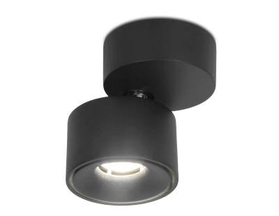 Накладной поворотный светодиодный светильник TN269 SBK черный песок LED 4200K 7W D75*83