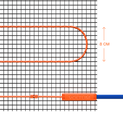 VLT01-200-1.0 Нагревательный мат VLT01-200-1.0 (ТМ Maytoni)