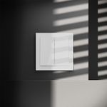 VLS020501 Перекрестный переключатель встраиваемый VOLTUM S70 двухклавишный 10А, (белый глянцевый). (ТМ Maytoni)