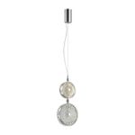 5416/13LC L-VISION ODL_EX23 154 хром/св.серый/коричневый металл/стекло Подвес LED 13W 4000K CARAMELLA