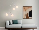 Подвесной светильник TR2572/4 WH/BK белый/черный E27/4 max 60W D790*1120