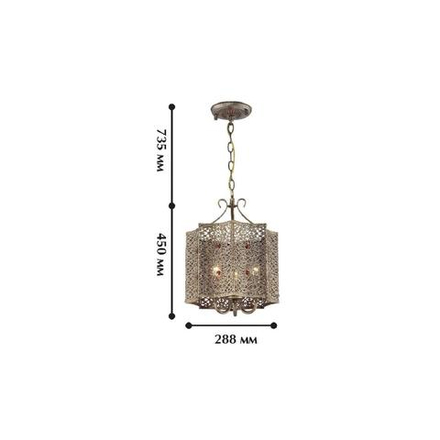 Подвесная люстра Bazar 1624-3P. ТМ Favourite