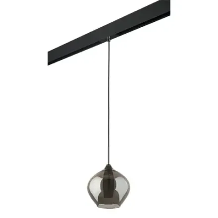 PRO803047 Светильник д/1-фазн трека PENTOLA 1х25W G9 ХРОМ/ДЫМЧАТЫЙ/ЧЕРНЫЙ (803047+595007)