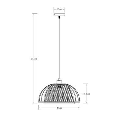 Подвесной светильник Arte Lamp WOODSTOCK A7071SP-1BK, 1хE27