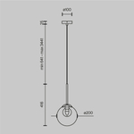 Подвесной светильник Базовая форма / Basic form G9х1, MOD521PL-01G3. TM Maytoni