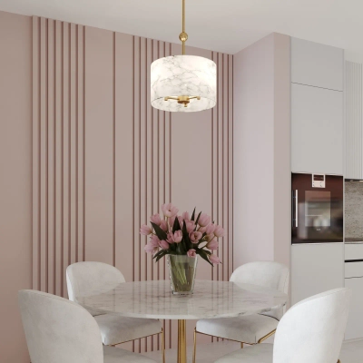 Потолочный светильник с тканевыми абажурами 60174/3 латунь, E14х3