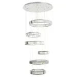Citilux Чезаре CL338661 LED Люстра хрустальная с пультом Хром