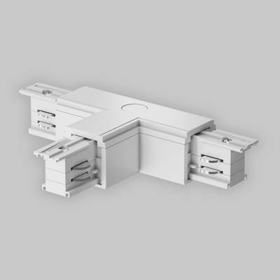Коннектор Т-образный левый Trinity белый, TRA005CT-31W-L. TM Maytoni