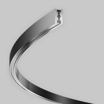 Шинопровод круглый из полукругов 1800мм Flarity черный, TRX154-2SR-D1800-B. TM Maytoni