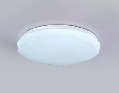 Потолочный светодиодный светильник с пультом FZ417 WH белый IP20 46W 3000K-6500K+RGB D380*60 (ПДУ ИК)