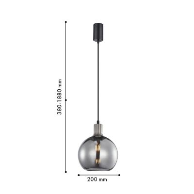 Подвес Dubbel 4355-1P, 1*E27*40W. ТМ F-Promo